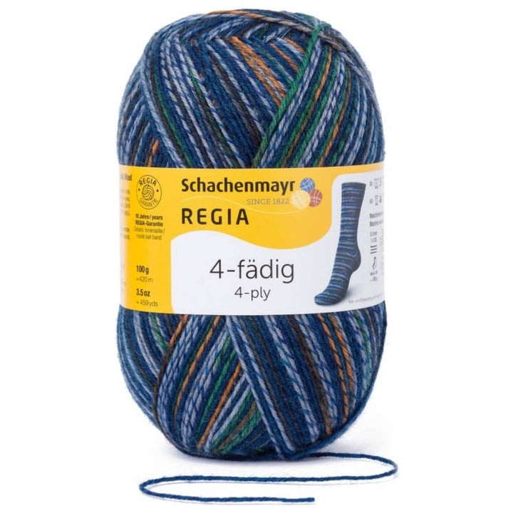 Schachenmayr Regia 4-Fädig Color 100g, Farbe 3731 Beduine Color – Polyamid und Schurwolle bei Lieblingsgarn