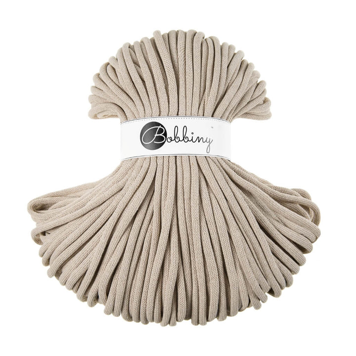 Bobbiny Beige Bobbiny 9mm Jumbo Kordel Lieblingsgarn
