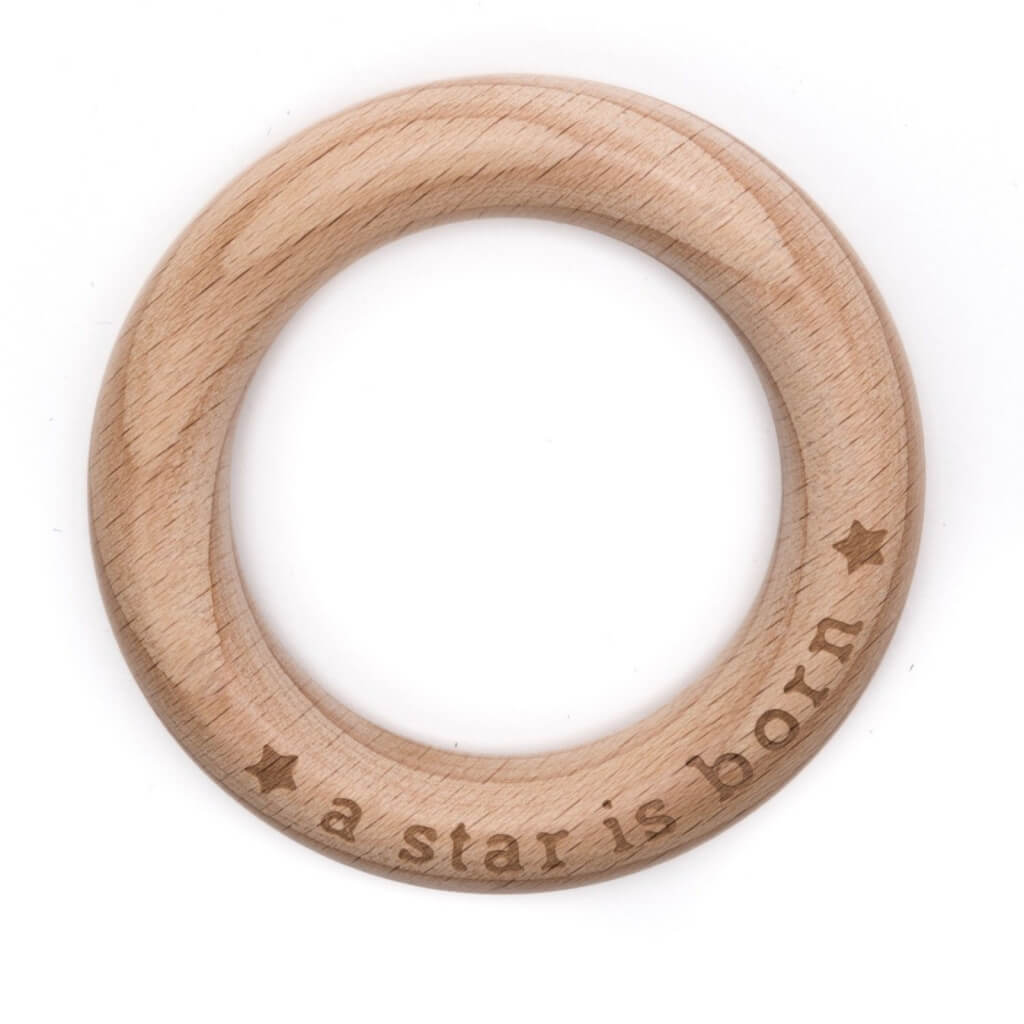 Durable Durable Baby Beißring "a star is born" Lieblingsgarn