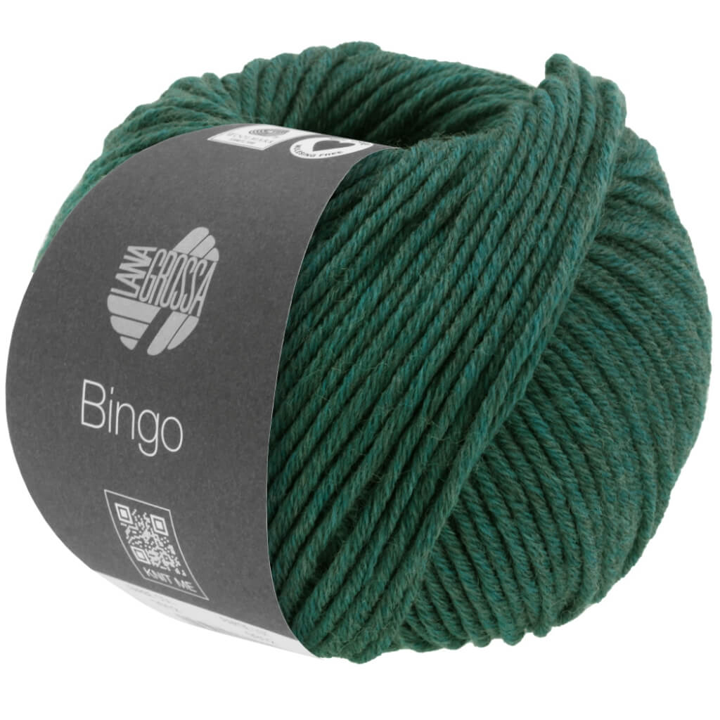 Lana Grossa Stricken & Häkeln 1028 - Dunkelgrün meliert Lana Grossa Bingo 50g Lieblingsgarn