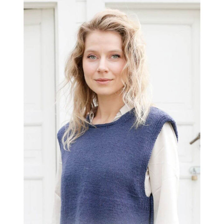 Drops Damen Pullunder Blue Night Vest Strickanleitung - Drops (PDF) Lieblingsgarn