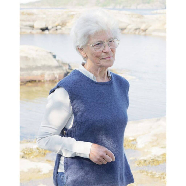 Drops Damen Pullunder Blue Night Vest Strickanleitung - Drops (PDF) Lieblingsgarn