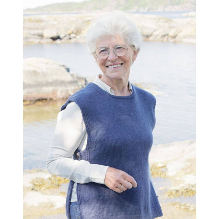 Drops Damen Pullunder Blue Night Vest Strickanleitung - Drops (PDF) Lieblingsgarn