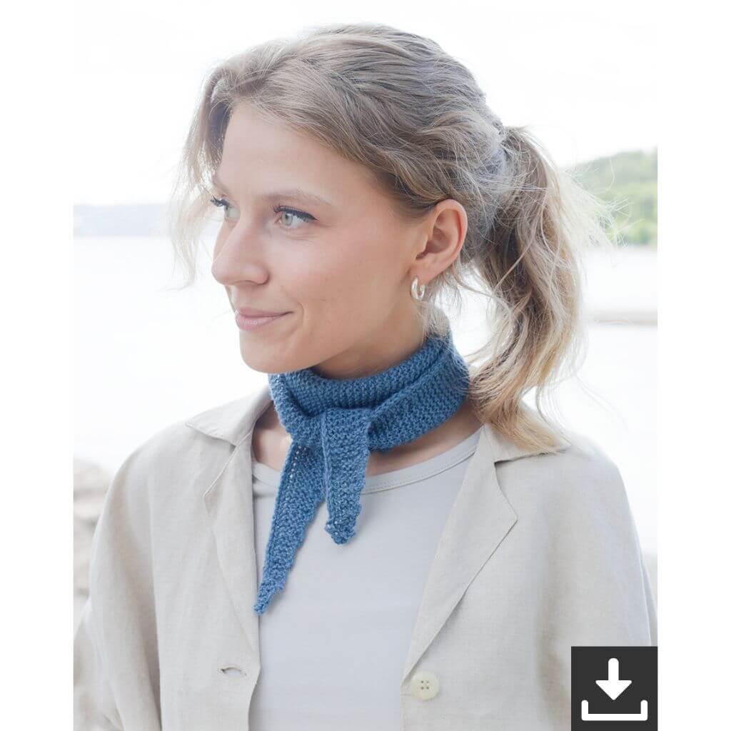 Drops Design Pattern Blueberry Hill Scarf Strickset - Drops (PDF) Lieblingsgarn