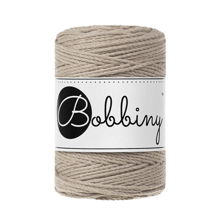 Bobbiny Beige Bobbiny Makramee Garn 1,5 mm x 100 m gedreht Lieblingsgarn