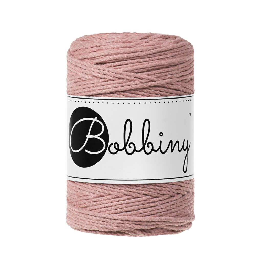 Bobbiny Blush Bobbiny Makramee Garn 1,5 mm x 100 m gedreht Lieblingsgarn