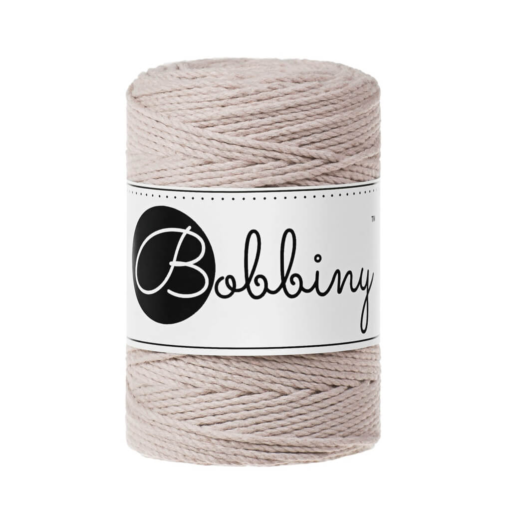 Bobbiny Nude Bobbiny Makramee Garn 1,5 mm x 100 m gedreht Lieblingsgarn