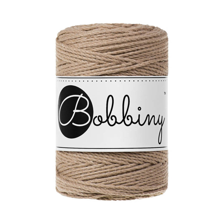 Bobbiny Sand Bobbiny Makramee Garn 1,5 mm x 100 m gedreht Lieblingsgarn