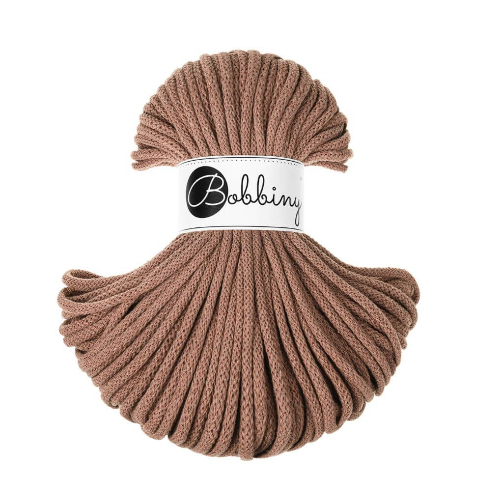Bobbiny Makrameegarn Mocha Mousse Bobbiny Premium Kordel 5 mm x 50 m Lieblingsgarn
