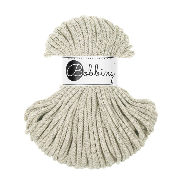 Bobbiny Makrameegarn Pale Olive Bobbiny Premium Kordel 5 mm x 50 m Lieblingsgarn