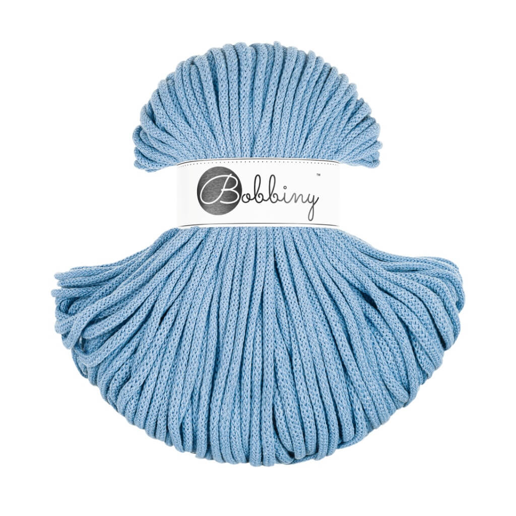 Bobbiny Makrameegarn Perfect Blue Bobbiny Kordel 5mm x 100 Meter Lieblingsgarn
