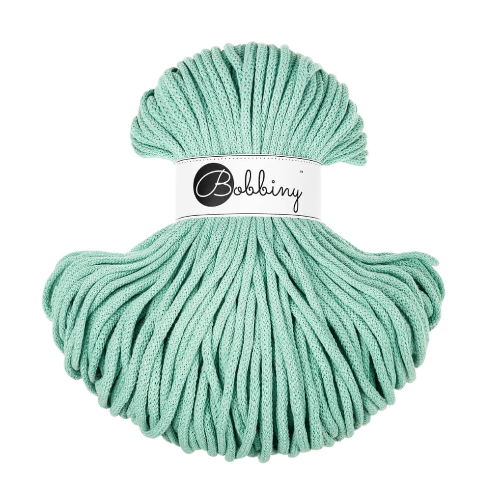 Bobbiny Makrameegarn Jelly Mint Bobbiny Premium Kordel 5mm x 100 Meter Lieblingsgarn