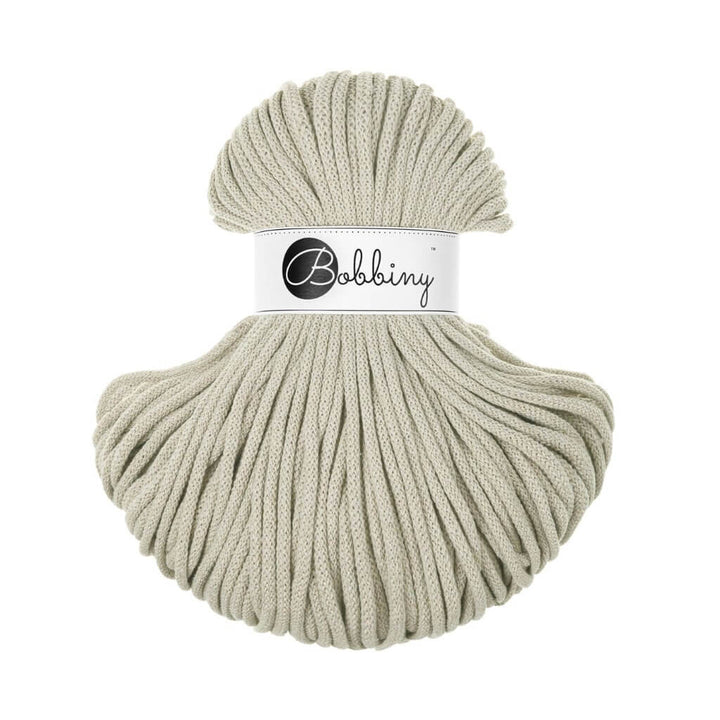 Bobbiny Makrameegarn Pale Olive Bobbiny Premium Kordel 5mm x 100 Meter Lieblingsgarn