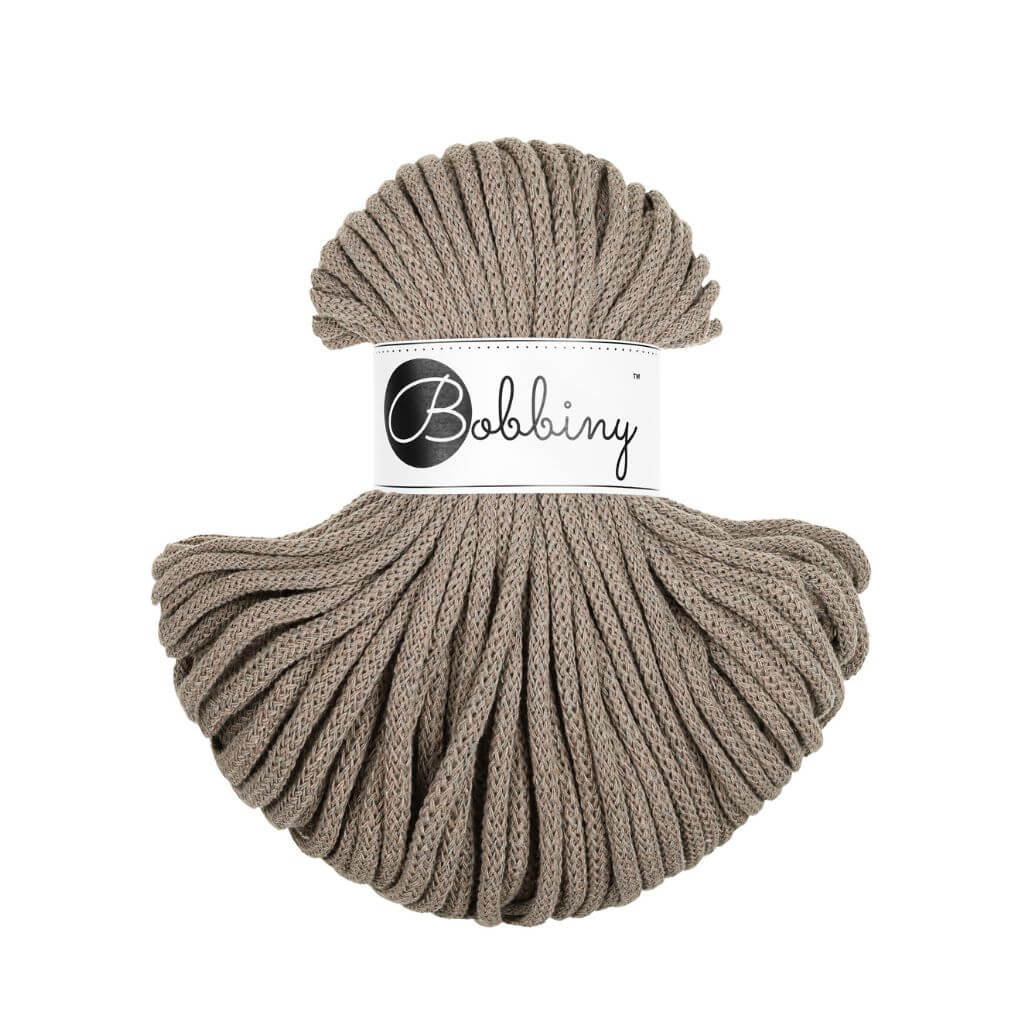 Bobbiny Makrameegarn Coffee Bobbiny Premium Kordel 5 mm x 50 m Lieblingsgarn