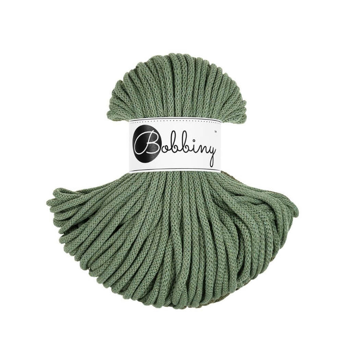 Bobbiny Makrameegarn Eucalyptus Green Bobbiny Premium Kordel 5 mm x 50 m Lieblingsgarn