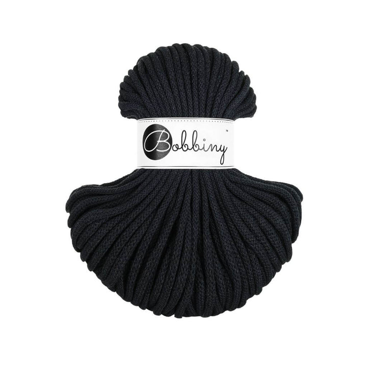 Bobbiny Makrameegarn Black Bobbiny Premium Kordel 5 mm x 50 m Lieblingsgarn