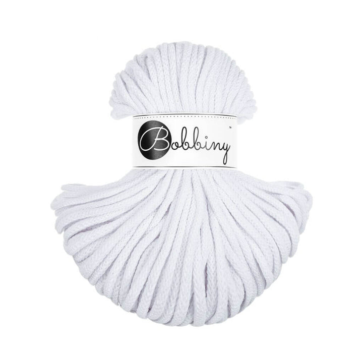 Bobbiny Makrameegarn White Bobbiny Premium Kordel 5 mm x 50 m Lieblingsgarn