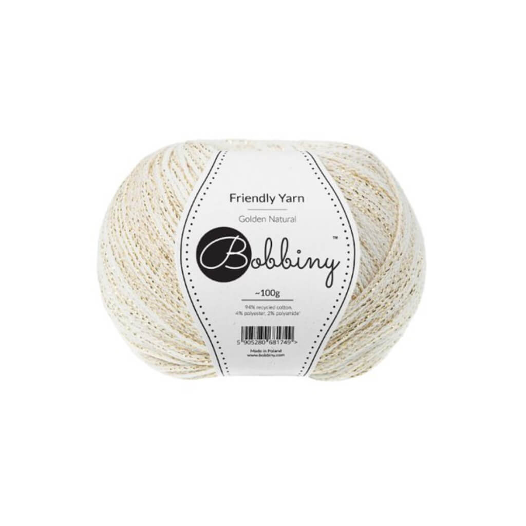 Bobbiny Friendly Yarn golden natural Lieblingsgarn