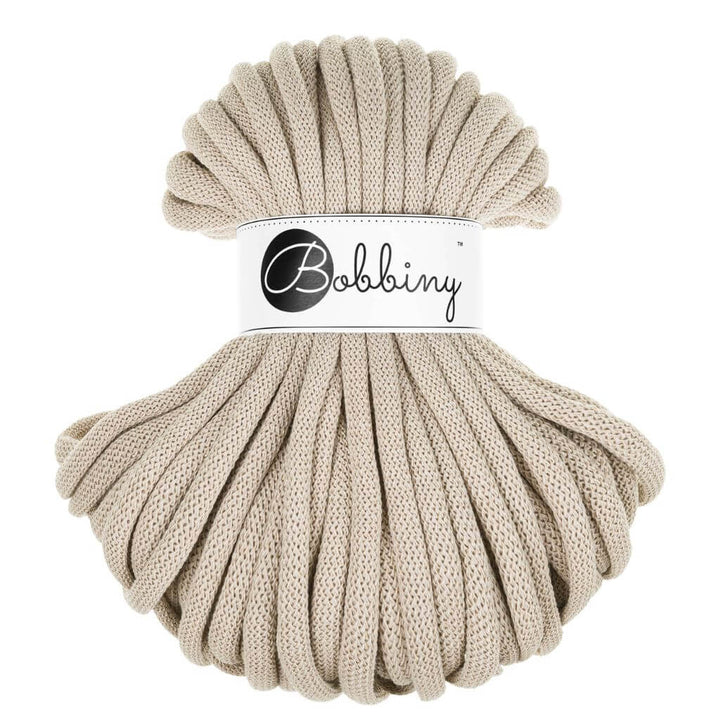 Bobbiny Beige Bobbiny Jumbo Kordel 9 mm x 30 m Lieblingsgarn
