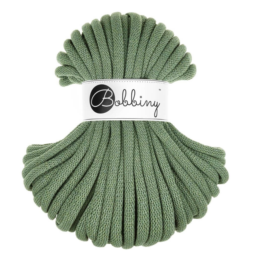 Bobbiny Eucalyptus Green Bobbiny Jumbo Kordel 9 mm x 30 m Lieblingsgarn