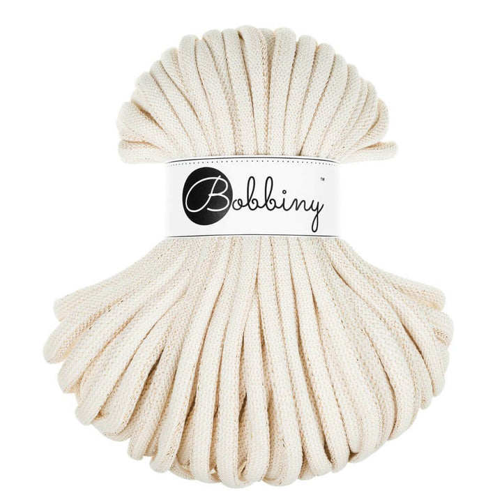 Bobbiny Golden Natural Bobbiny Jumbo Kordel 9 mm x 30 m Lieblingsgarn