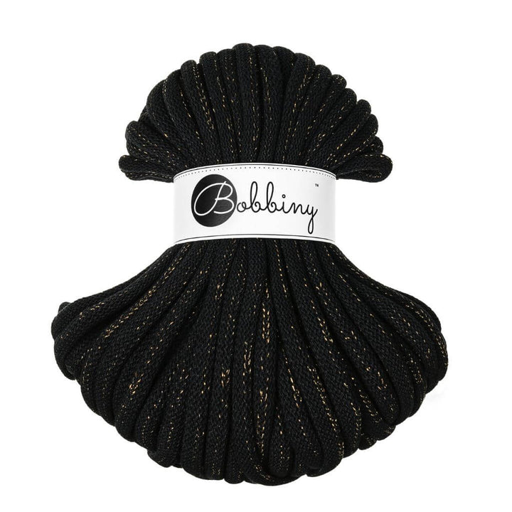 Bobbiny Golden Black Bobbiny Jumbo Kordel 9 mm x 30 m Lieblingsgarn
