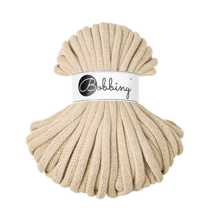 Bobbiny Golden Warm Beige Bobbiny Jumbo Kordel 9 mm x 30 m Lieblingsgarn