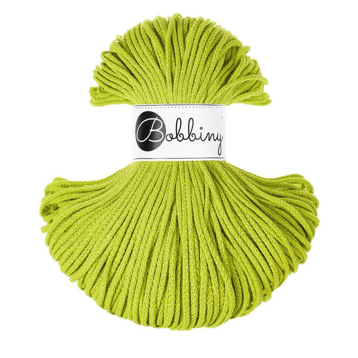 Bobbiny Makramee Dopamine Lime Bobbiny Kordel Junior 3mm x 100 m Lieblingsgarn