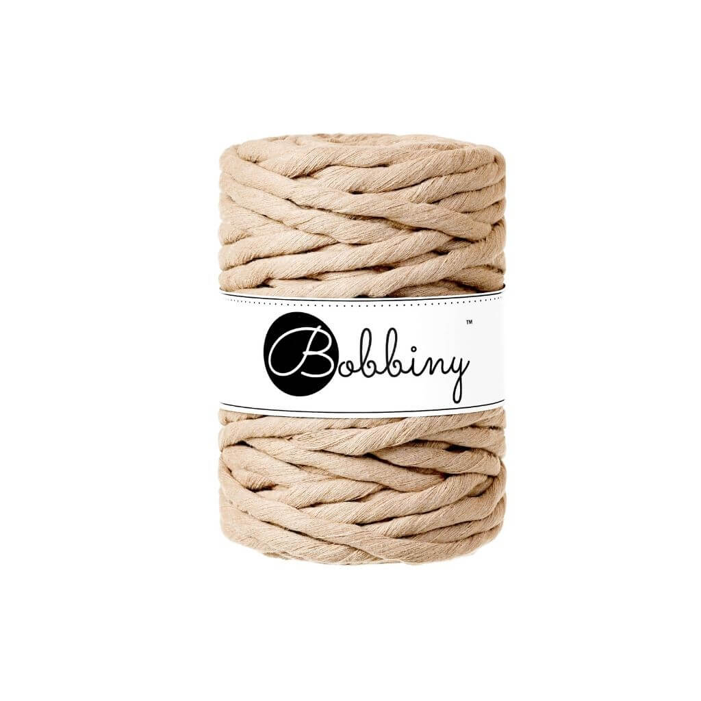 Bobbiny Sand Bobbiny Makramee Garn 9mm x 30 m Lieblingsgarn
