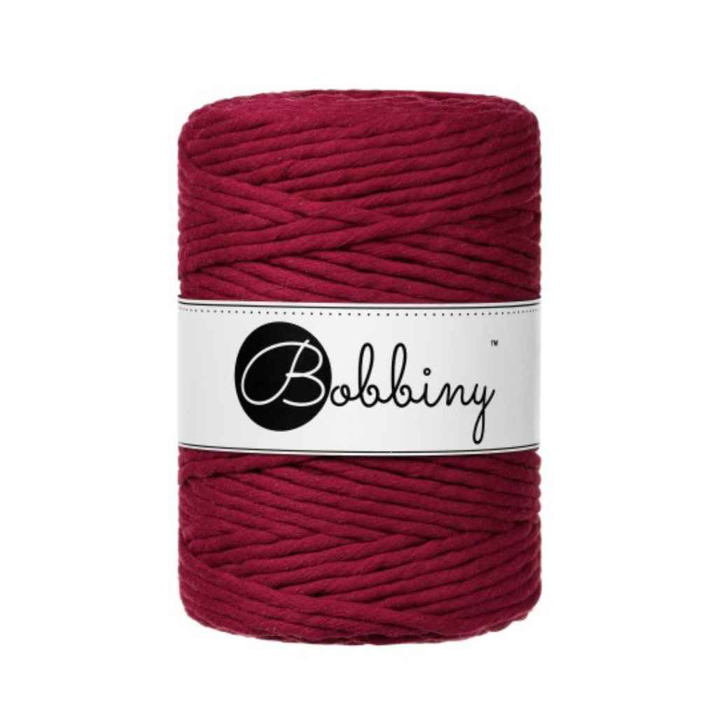 Bobbiny Red Velvet Bobbiny Makramee Garn 5 mm x 100 m Lieblingsgarn