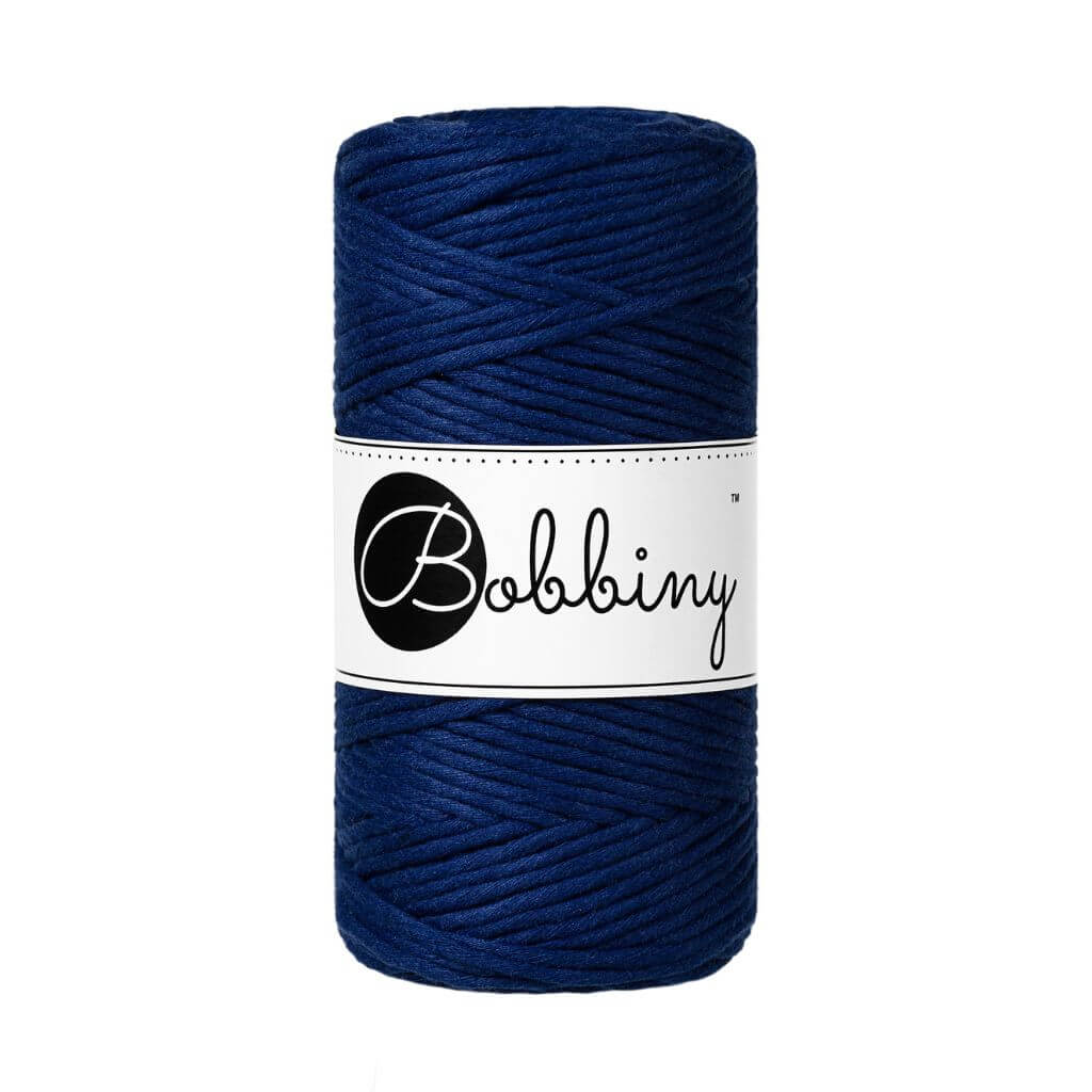 Bobbiny Makramee Ink Blue Bobbiny Makramee Garn 3mm Lieblingsgarn