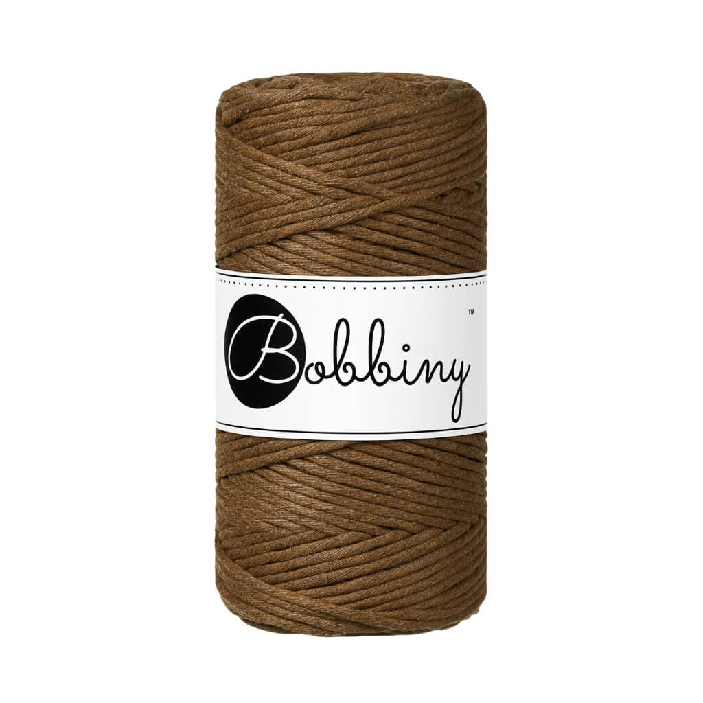 Bobbiny Makramee Nut Brown Bobbiny Makramee Garn 3mm Lieblingsgarn