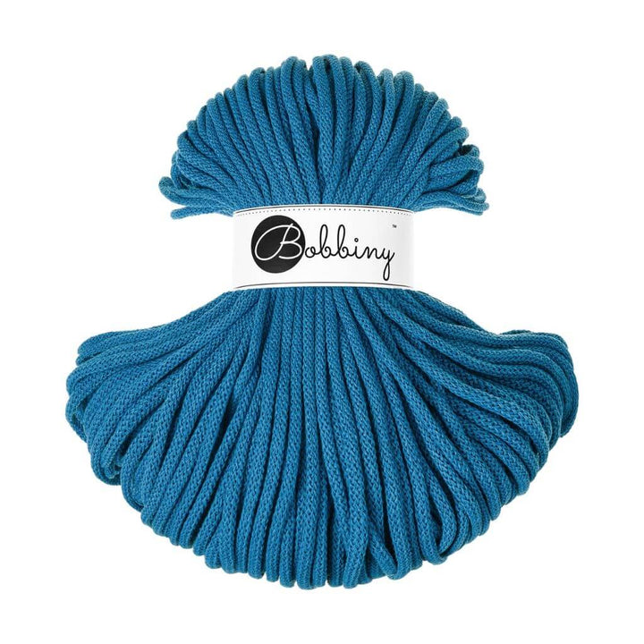 Bobbiny Makrameegarn Dopamine Blue Bobbiny Premium Kordel 5mm x 100 Meter Lieblingsgarn