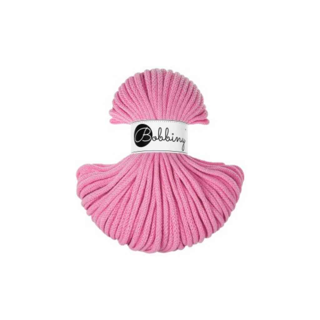 Bobbiny Premium Kordel 5 mm x 50 m, Farbe Bubblegum – Baumwolle bei Lieblingsgarn