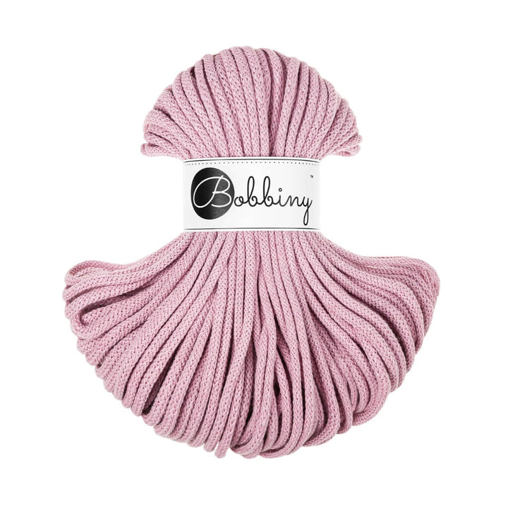 Bobbiny Makrameegarn Dusty Rose Bobbiny Premium Kordel 5 mm x 50 m Lieblingsgarn
