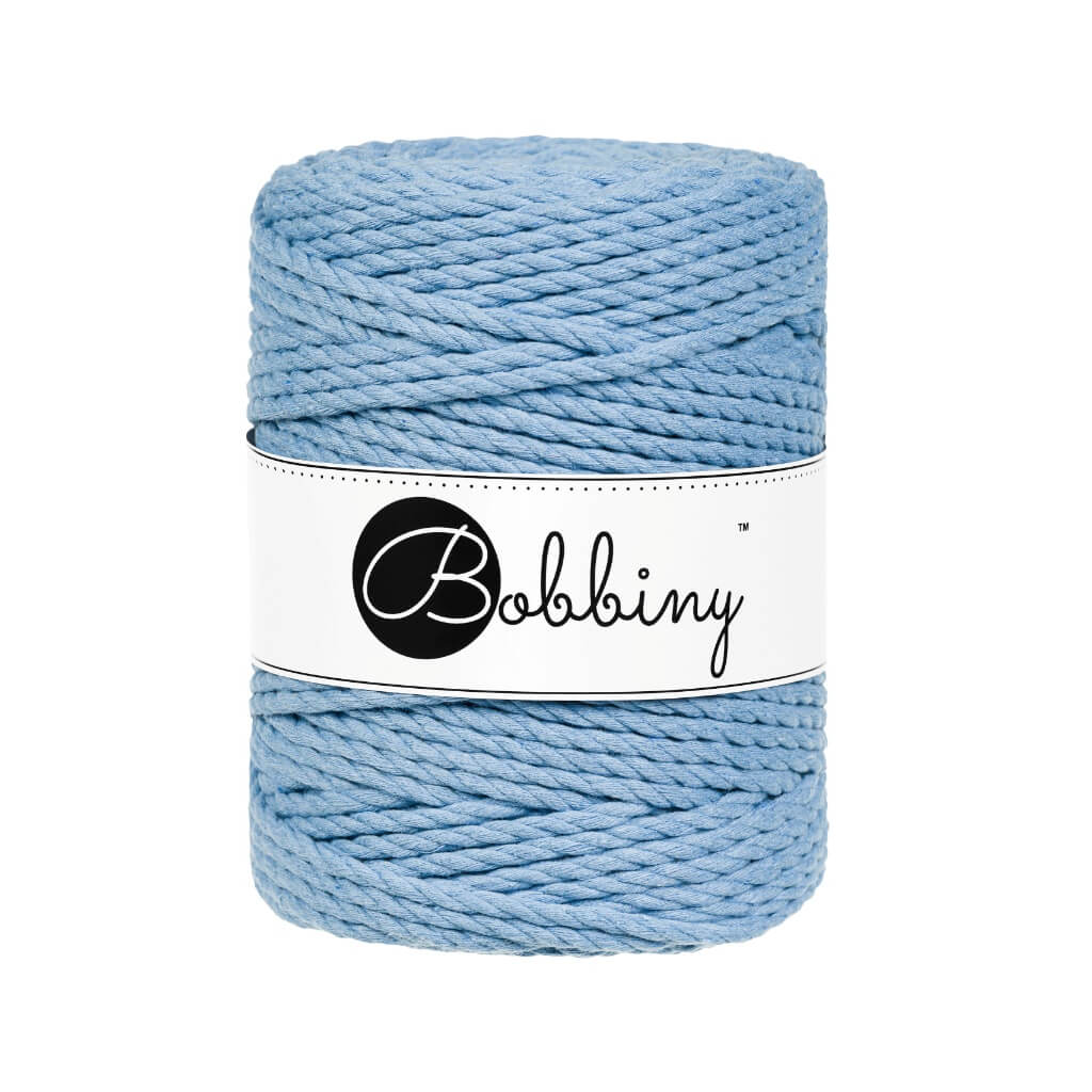 Bobbiny Makramee Perfect Blue Bobbiny Makramee Garn 5 mm x 100 m gedreht Lieblingsgarn