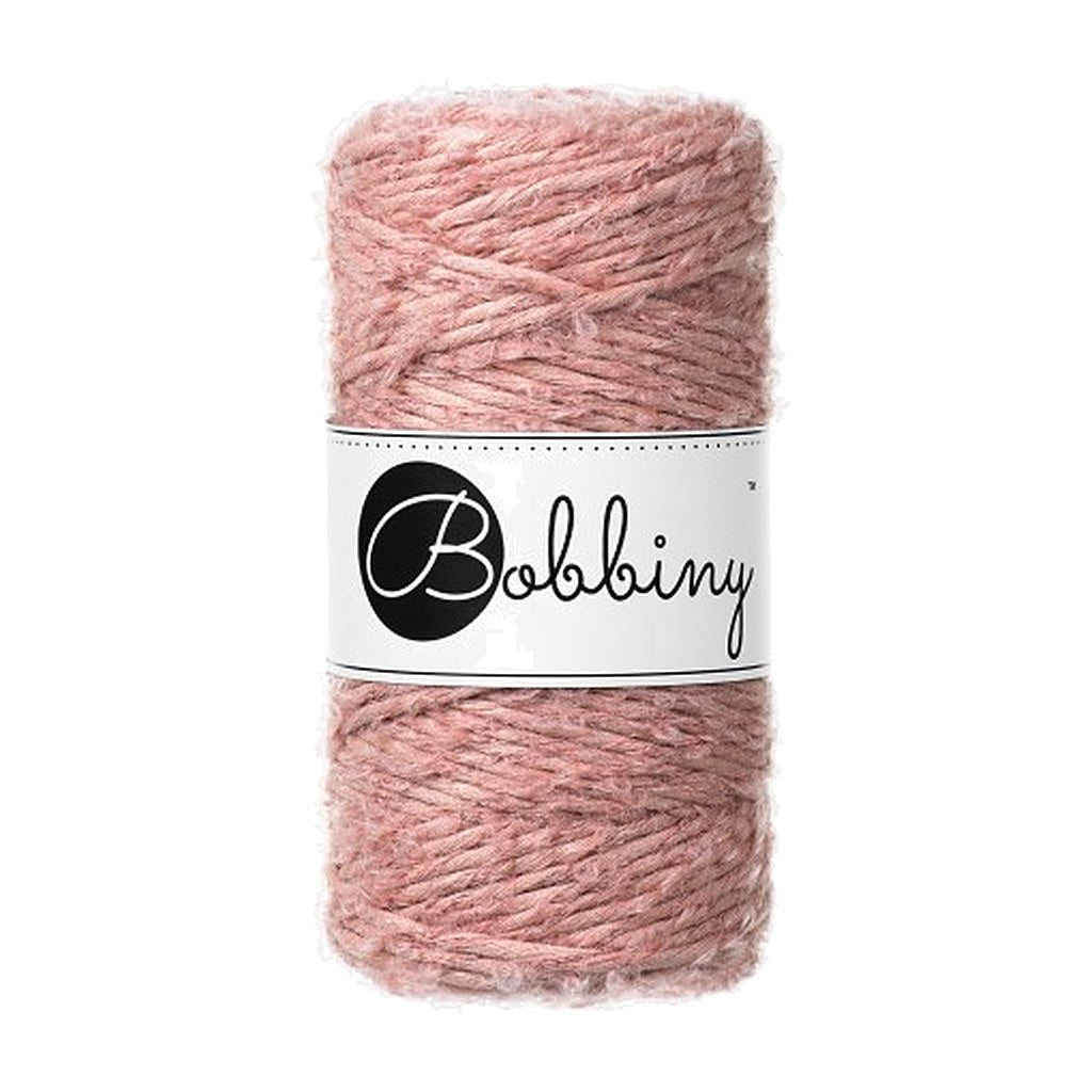 Bobbiny Boucle Macrame Cord 3mm, Farbe Blush – Baumwolle bei Lieblingsgarn