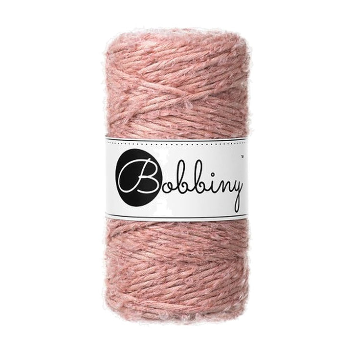 Bobbiny Boucle Macrame Cord 3mm, Farbe Blush – Baumwolle bei Lieblingsgarn