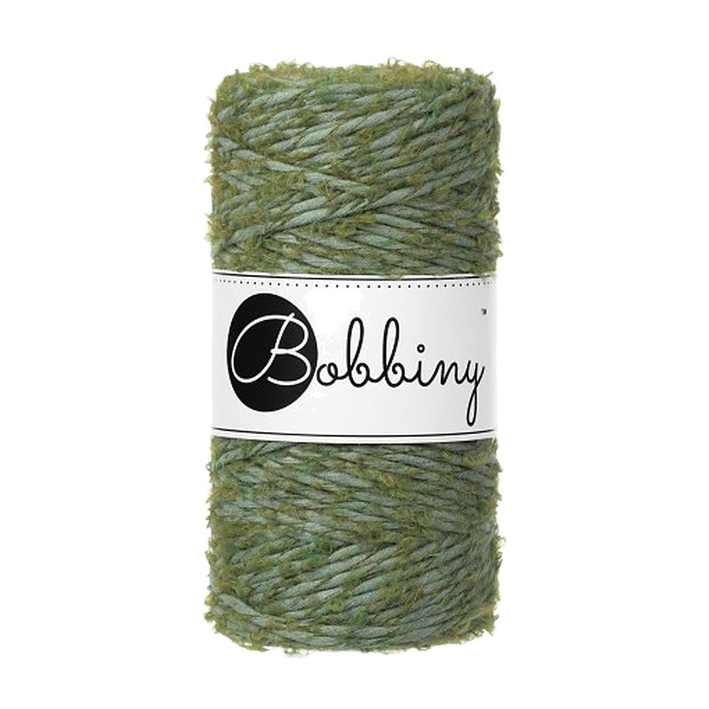 Bobbiny Boucle Macrame Cord 3mm, Farbe Eucalyptus Green – Baumwolle bei Lieblingsgarn