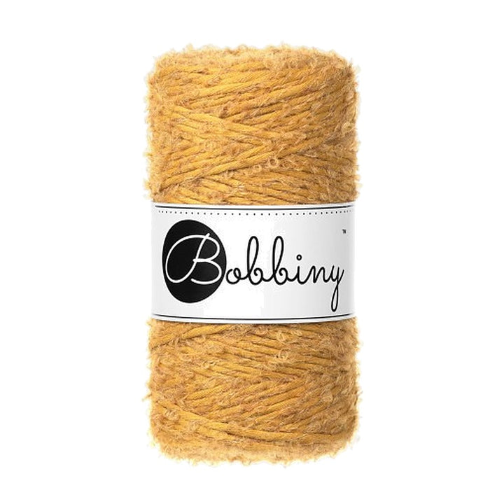 Bobbiny Boucle Macrame Cord 3mm, Farbe Mustard – Baumwolle bei Lieblingsgarn