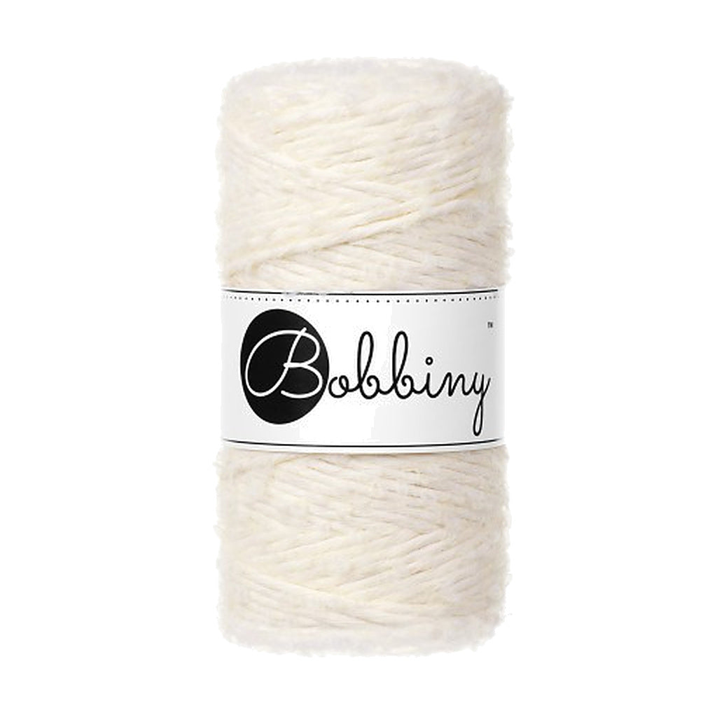 Bobbiny Boucle Macrame Cord 3mm, Farbe Natural – Baumwolle bei Lieblingsgarn