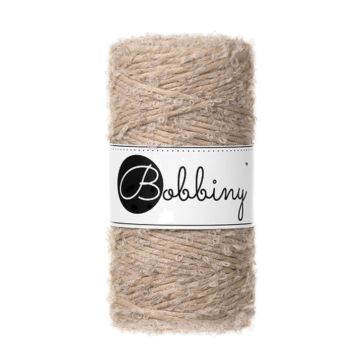 Bobbiny Boucle Macrame Cord 3mm, Farbe Sand – Baumwolle bei Lieblingsgarn