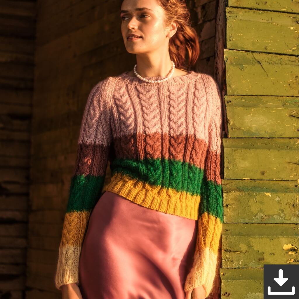 Brigitte No. 2 & 3 Pullover - Lana Grossa Brigitte 09 Modell 04 (PDF) Lieblingsgarn