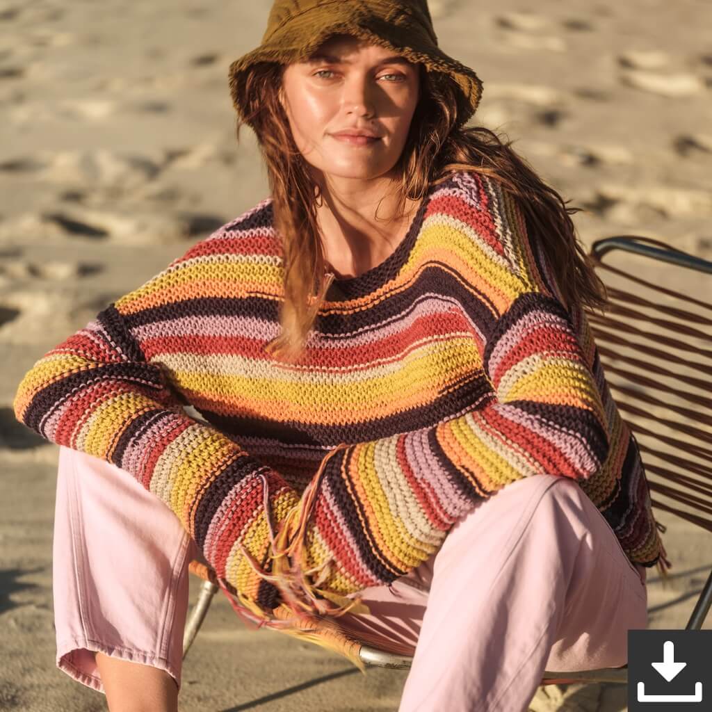 Brigitte No. 4 Pullover - Lana Grossa Brigitte 09 Modell 02 (PDF) Lieblingsgarn