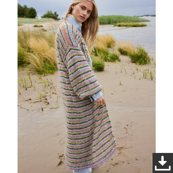 Lana Grossa Lange Strickjacke Strickanleitung - Lana Grossa (PDF) Lieblingsgarn