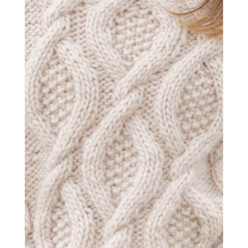 Drops Design Pattern Damen Pullover Cable Beach Sweater Strickanleitung - Drops (PDF) Lieblingsgarn