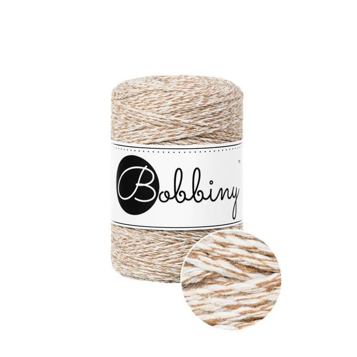 Bobbiny Makramee Garn 1,5 mm x 100 m gedreht Caramel Shake Lieblingsgarn