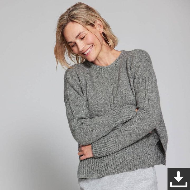 Lana Grossa Cashmere 16 Fine Pullover- Lana Grossa Classici 21 Modell 4 Lieblingsgarn