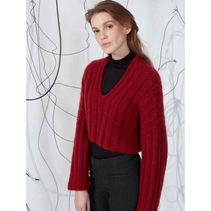 Lang Yarns Pattern Cropped Sweater Strickanleitung - Lang Yarns (PDF) Lieblingsgarn