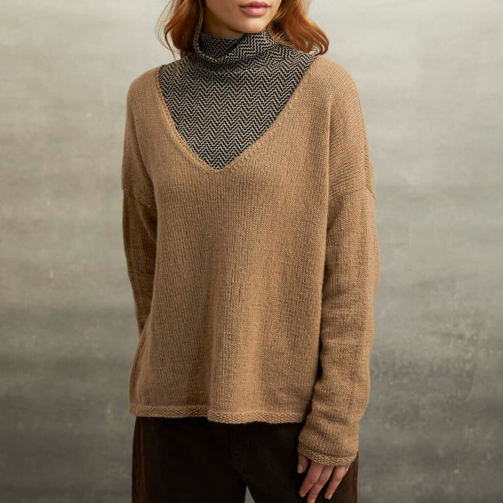 Lang Yarns Pattern Pullover mit V-Ausschnitt Strickset - Lang Yarns (PDF) Lieblingsgarn